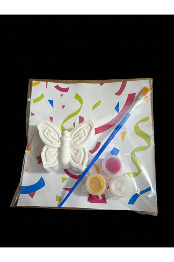 2'Lİ SET -Tavşan ve UğurBöceği /Taş Boyama Seti, dıy, kendin Yap, doğum Günü Hediyesi, (3+3) 6 Adet - 4