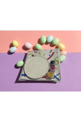 Adet Mandala Bardak Altlığı Taş Boyama Seti, Kendin Yap, Doğum Günü Hediyesi 12 ( 6+6) 