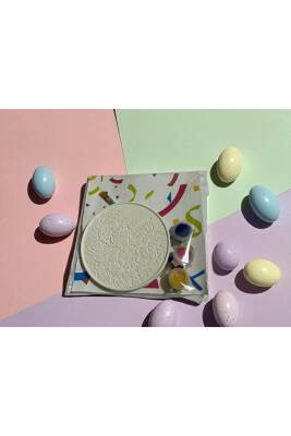 Adet Mandala Bardak Altlığı Taş Boyama Seti, Kendin Yap, Doğum Günü Hediyesi 12 ( 6+6)  - 3