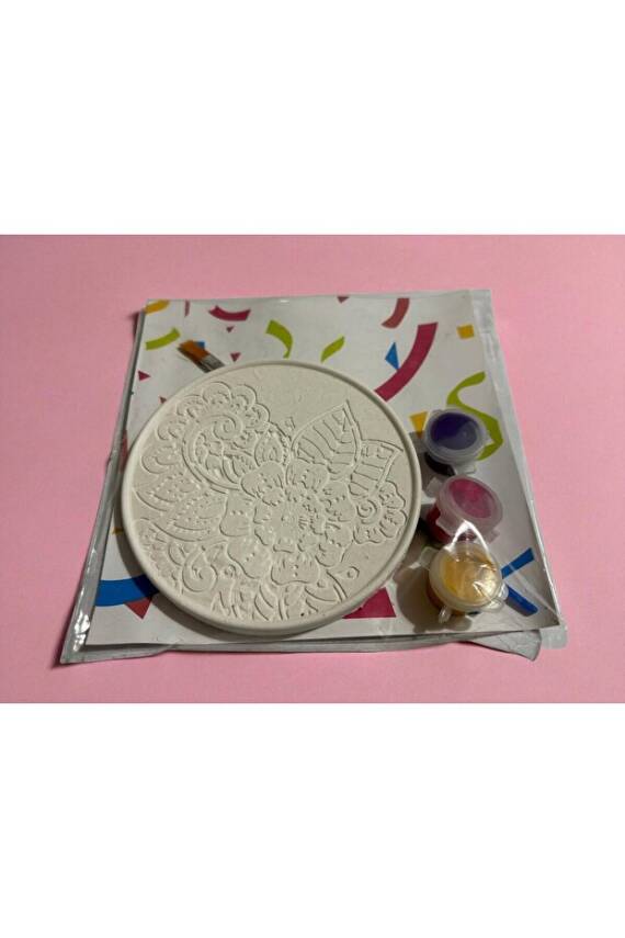 Adet Mandala Bardak Altlığı Taş Boyama Seti, Kendin Yap, Doğum Günü Hediyesi 12 ( 6+6)  - 6