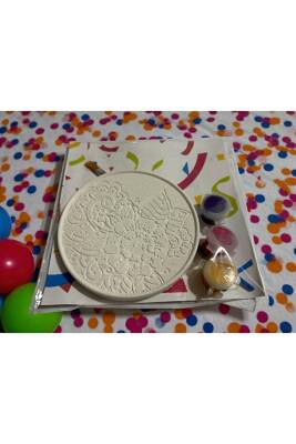 Adet Mandala Bardak Altlığı Taş Boyama Seti, Kendin Yap, Doğum Günü Hediyesi 12 ( 6+6)  - 7