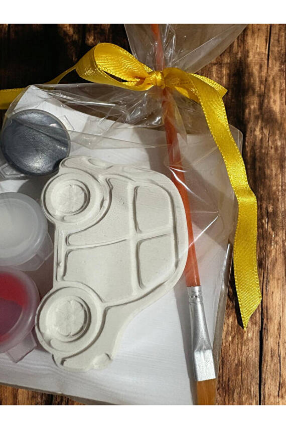 Araba & Traktör Taş Boyama Seti | DIY Kendin Yap | Doğum Günü Hediyesi 15 Adet (7+8)  - 3