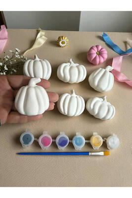 Bal Kabağı Çocuk Aktivite Seti Taş Boyama Kendin Yap - 6