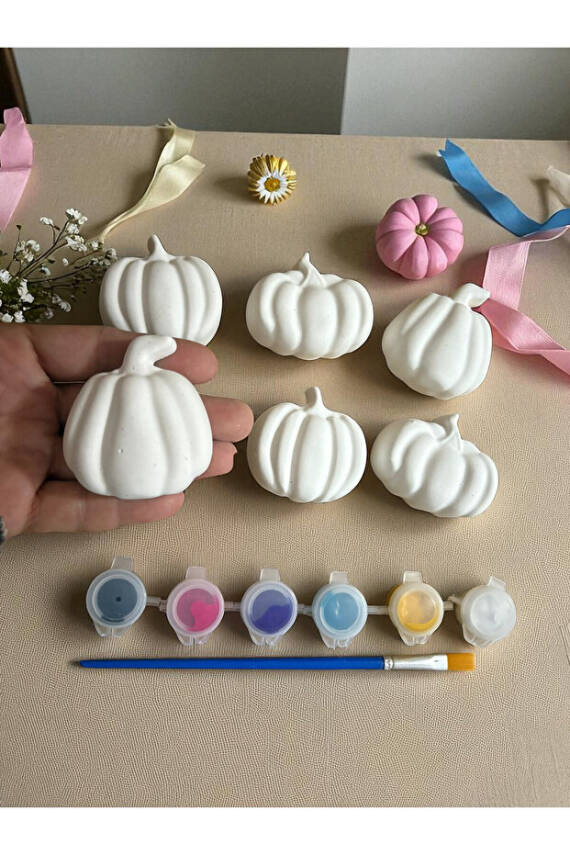 Bal Kabağı Çocuk Aktivite Seti Taş Boyama Kendin Yap - 6