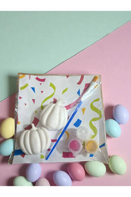 Bal Kabağı Taş Boyama Seti, dıy, kendin Yap, doğum Günü Hediyesi 6 Adet  - 5