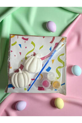 Bal Kabağı Taş Boyama Seti, dıy, kendin Yap, doğum Günü Hediyesi 6 Adet  - 6