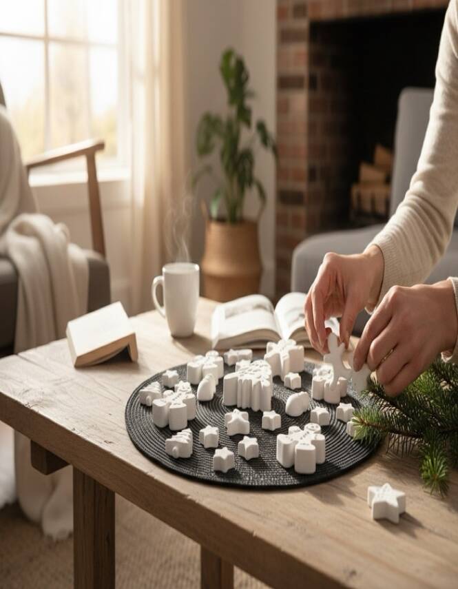 Boyanabilir Yılbaşı Figürleri Seti | Noel Temalı Taş Boyama Figürleri | Çocuk ve Yetişkin Hobi Seti - 4