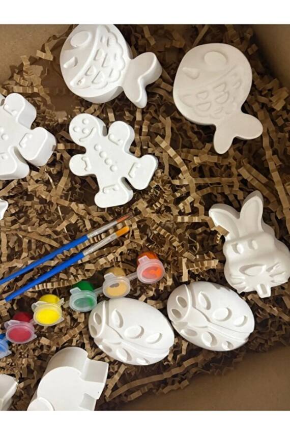 Çocuk Aktivite Seti Taş Boyama Kendin Yap 15 Parça Set - 1