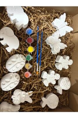 Çocuk Aktivite Seti Taş Boyama Kendin Yap 15 Parça Set - 2