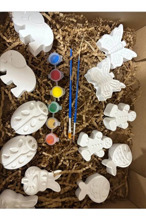 Çocuk Aktivite Seti Taş Boyama Kendin Yap 15 Parça Set - 2