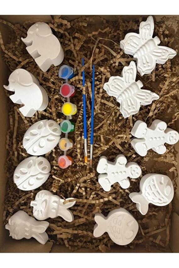 Çocuk Aktivite Seti Taş Boyama Kendin Yap 15 Parça Set - 4