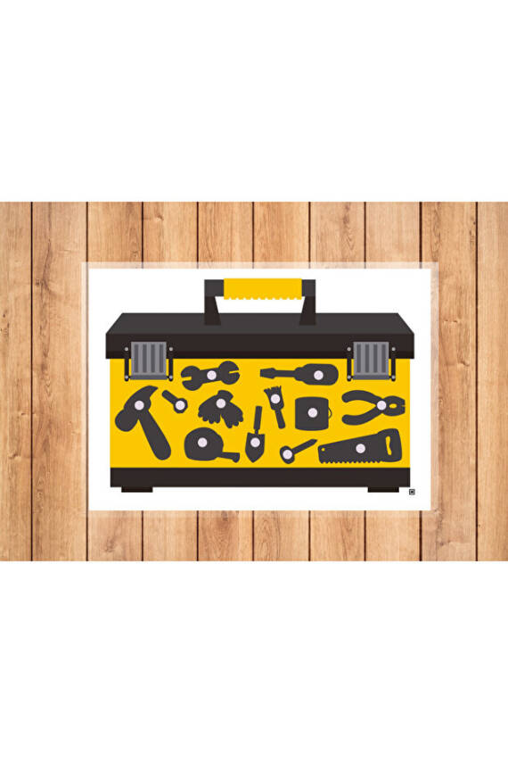 Çocuk Etkinlik Kartları Alet Çantası Eşleştirme Etkinlik Seti - 1