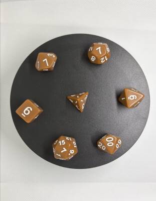 DND FRP 7’li Zar Seti – Kahverengi | Dungeons & Dragons Masaüstü RPG Oyun Zarı Seti - 5