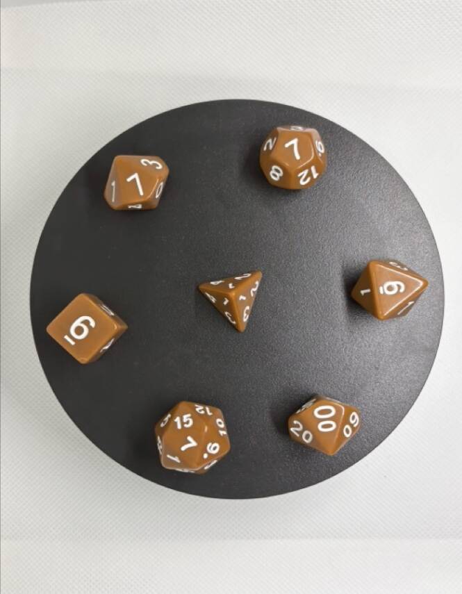 DND FRP 7’li Zar Seti – Kahverengi | Dungeons & Dragons Masaüstü RPG Oyun Zarı Seti - 5