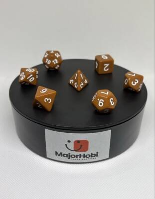 DND FRP 7’li Zar Seti – Kahverengi | Dungeons & Dragons Masaüstü RPG Oyun Zarı Seti