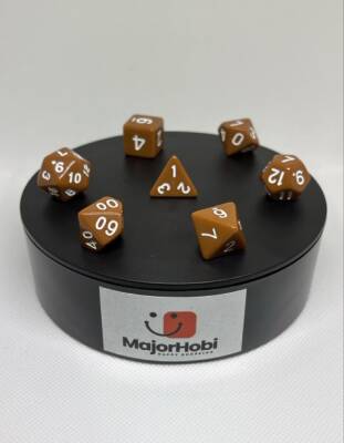 DND FRP 7’li Zar Seti – Kahverengi | Dungeons & Dragons Masaüstü RPG Oyun Zarı Seti - 3