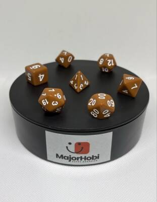DND FRP 7’li Zar Seti – Kahverengi | Dungeons & Dragons Masaüstü RPG Oyun Zarı Seti - 4