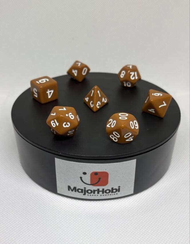 DND FRP 7’li Zar Seti – Kahverengi | Dungeons & Dragons Masaüstü RPG Oyun Zarı Seti - 4