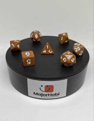 DND FRP 7’li Zar Seti – Kahverengi | Dungeons & Dragons Masaüstü RPG Oyun Zarı Seti - 6