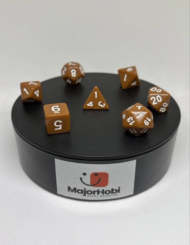 DND FRP 7’li Zar Seti – Kahverengi | Dungeons & Dragons Masaüstü RPG Oyun Zarı Seti - 6