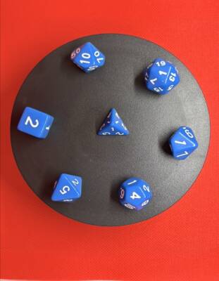 DND FRP 7’li Zar Seti – Mavi | Dungeons & Dragons Masaüstü RPG Oyun Zarı Seti - 3