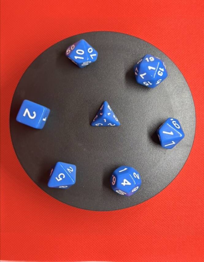 DND FRP 7’li Zar Seti – Mavi | Dungeons & Dragons Masaüstü RPG Oyun Zarı Seti - 3