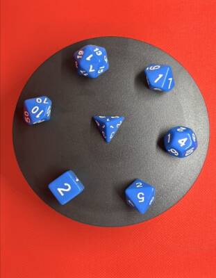 DND FRP 7’li Zar Seti – Mavi | Dungeons & Dragons Masaüstü RPG Oyun Zarı Seti - 6