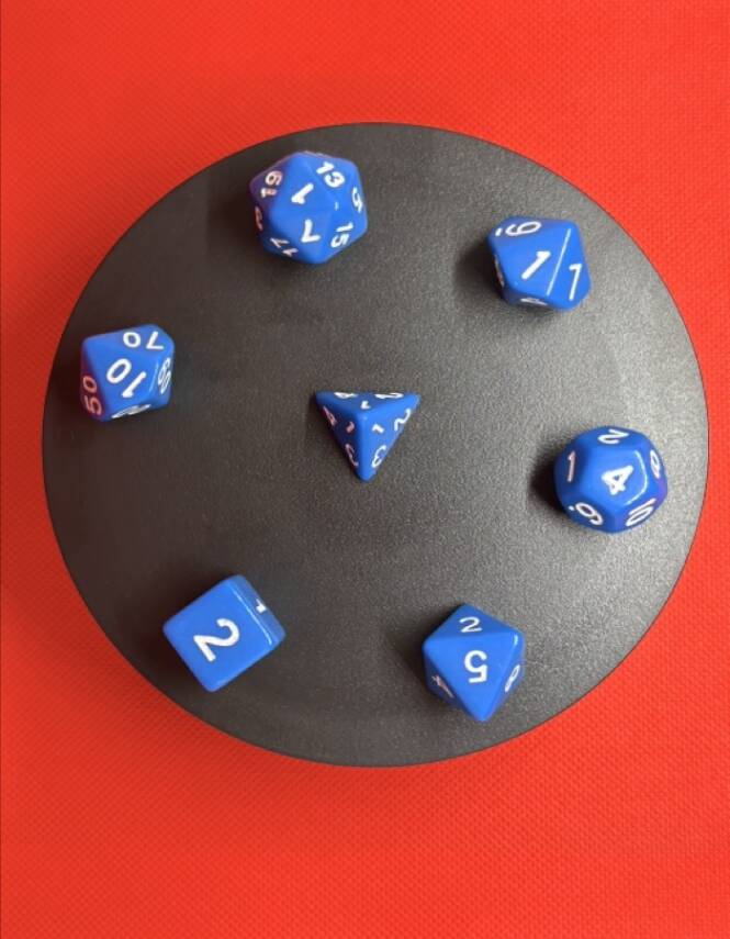 DND FRP 7’li Zar Seti – Mavi | Dungeons & Dragons Masaüstü RPG Oyun Zarı Seti - 6