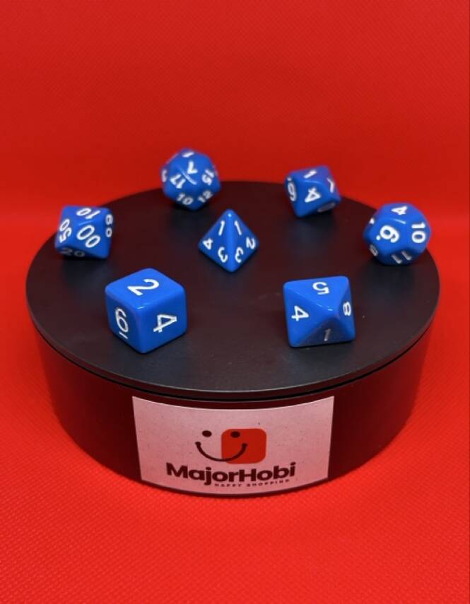 DND FRP 7’li Zar Seti – Mavi | Dungeons & Dragons Masaüstü RPG Oyun Zarı Seti - 4