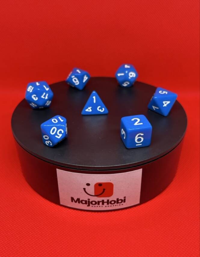 DND FRP 7’li Zar Seti – Mavi | Dungeons & Dragons Masaüstü RPG Oyun Zarı Seti - 5