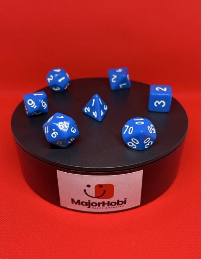DND FRP 7’li Zar Seti – Mavi | Dungeons & Dragons Masaüstü RPG Oyun Zarı Seti - 7