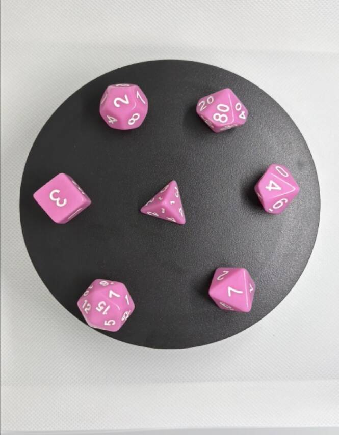 DND FRP 7’li Zar Seti – Pembe | Dungeons & Dragons Masaüstü RPG Oyun Zarı Seti - 2