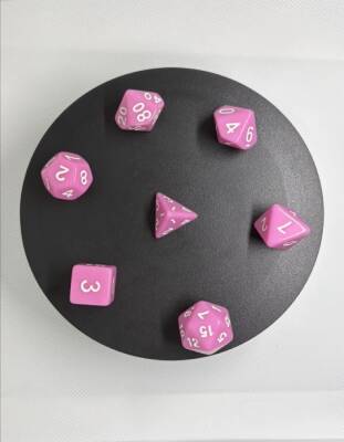 DND FRP 7’li Zar Seti – Pembe | Dungeons & Dragons Masaüstü RPG Oyun Zarı Seti - 5