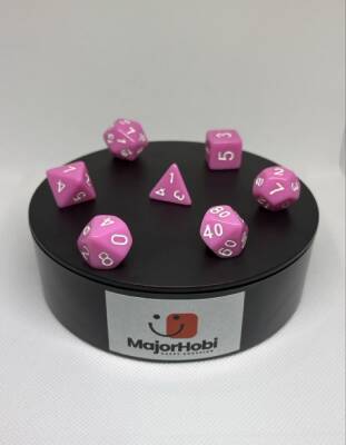 DND FRP 7’li Zar Seti – Pembe | Dungeons & Dragons Masaüstü RPG Oyun Zarı Seti - 3