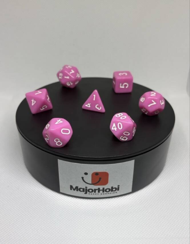 DND FRP 7’li Zar Seti – Pembe | Dungeons & Dragons Masaüstü RPG Oyun Zarı Seti - 3