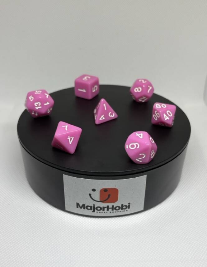 DND FRP 7’li Zar Seti – Pembe | Dungeons & Dragons Masaüstü RPG Oyun Zarı Seti - 4