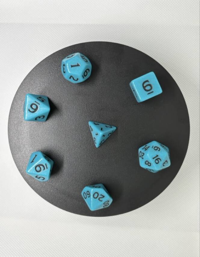 DND FRP 7’li Zar Seti – Petrol Yeşili | Dungeons & Dragons Masaüstü RPG Oyun Zarı Seti - 5