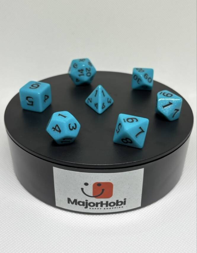 DND FRP 7’li Zar Seti – Petrol Yeşili | Dungeons & Dragons Masaüstü RPG Oyun Zarı Seti - 1