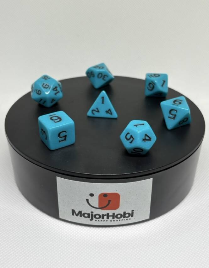 DND FRP 7’li Zar Seti – Petrol Yeşili | Dungeons & Dragons Masaüstü RPG Oyun Zarı Seti - 3