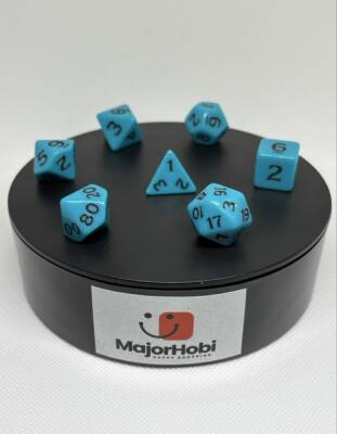 DND FRP 7’li Zar Seti – Petrol Yeşili | Dungeons & Dragons Masaüstü RPG Oyun Zarı Seti - 6