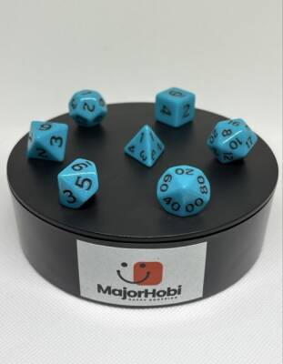 DND FRP 7’li Zar Seti – Petrol Yeşili | Dungeons & Dragons Masaüstü RPG Oyun Zarı Seti - 7