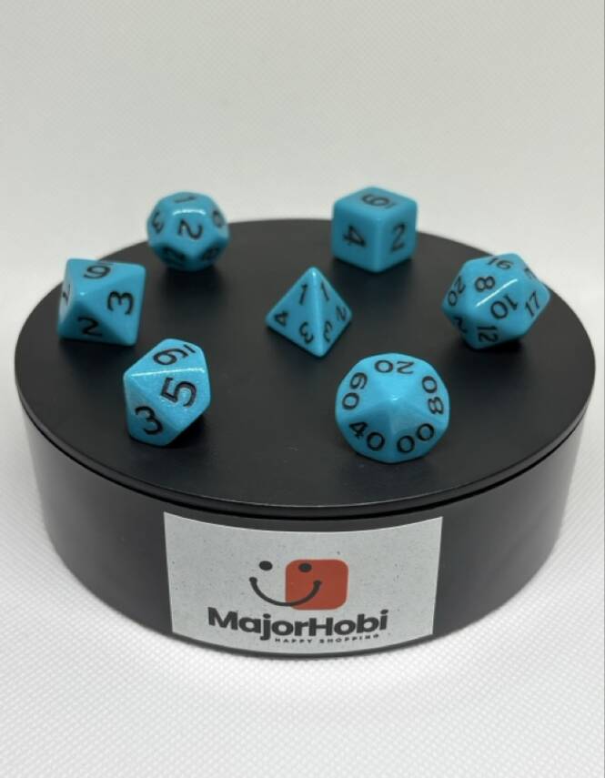 DND FRP 7’li Zar Seti – Petrol Yeşili | Dungeons & Dragons Masaüstü RPG Oyun Zarı Seti - 7