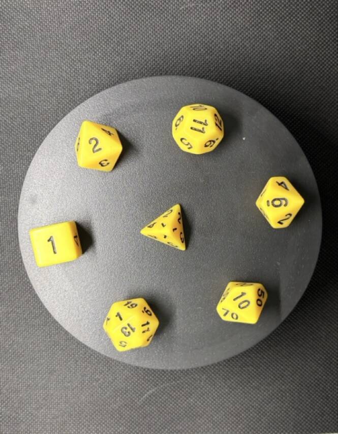DND FRP 7’li Zar Seti – Sarı | Dungeons & Dragons Masaüstü RPG Oyun Zarı Seti - 5