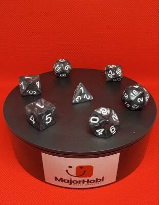 DND FRP 7’li Zar Seti – Sedefli Gri | Dungeons & Dragons Masaüstü RPG Oyun Zarı Seti - 2