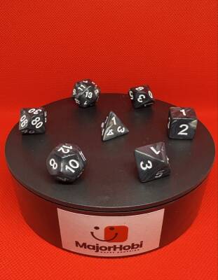 DND FRP 7’li Zar Seti – Sedefli Gri | Dungeons & Dragons Masaüstü RPG Oyun Zarı Seti - 4