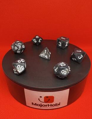 DND FRP 7’li Zar Seti – Sedefli Gri | Dungeons & Dragons Masaüstü RPG Oyun Zarı Seti - 5