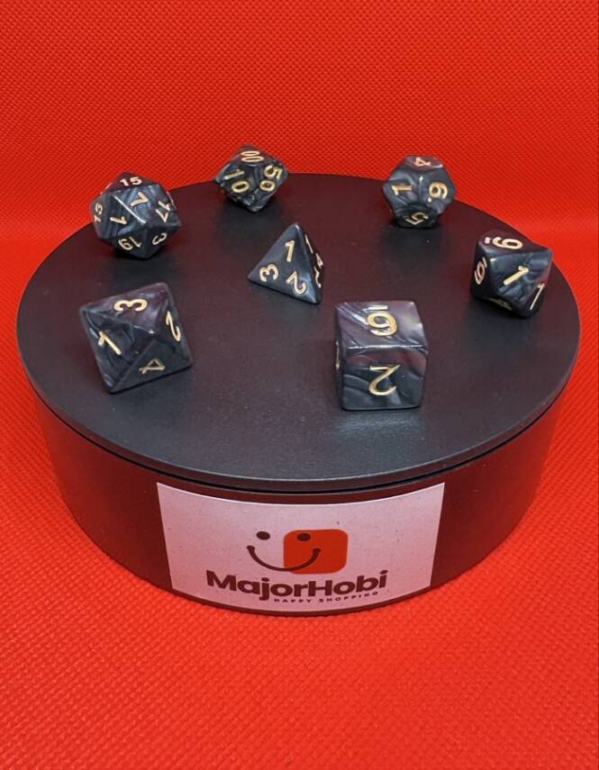 DND FRP 7’li Zar Seti – Sedefli Gri | Dungeons & Dragons Masaüstü RPG Oyun Zarı Seti - 2
