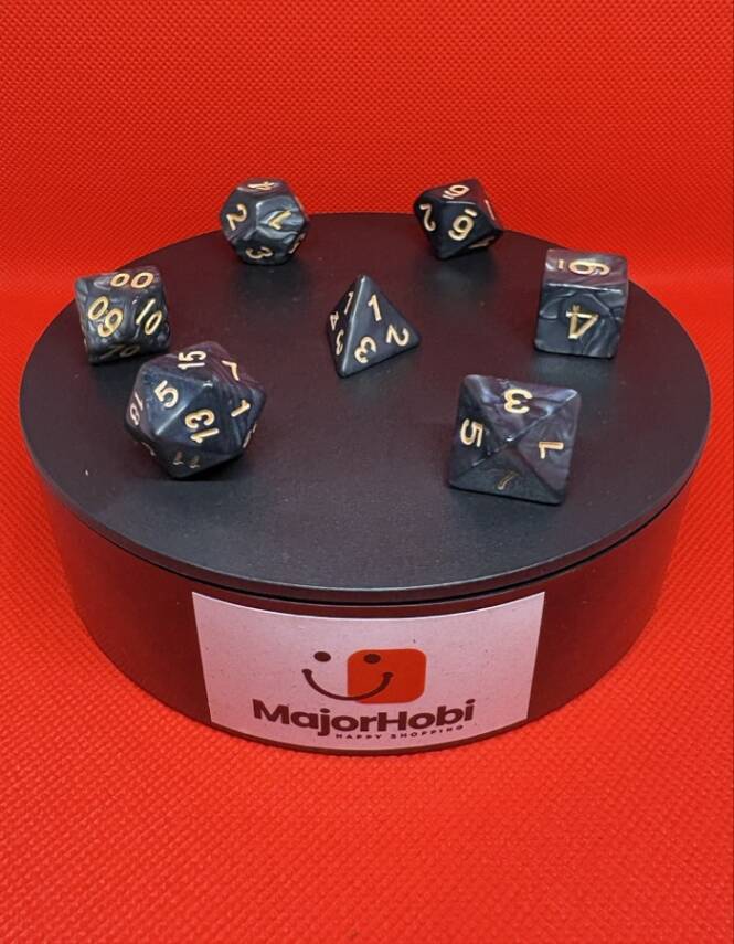 DND FRP 7’li Zar Seti – Sedefli Gri | Dungeons & Dragons Masaüstü RPG Oyun Zarı Seti - 3