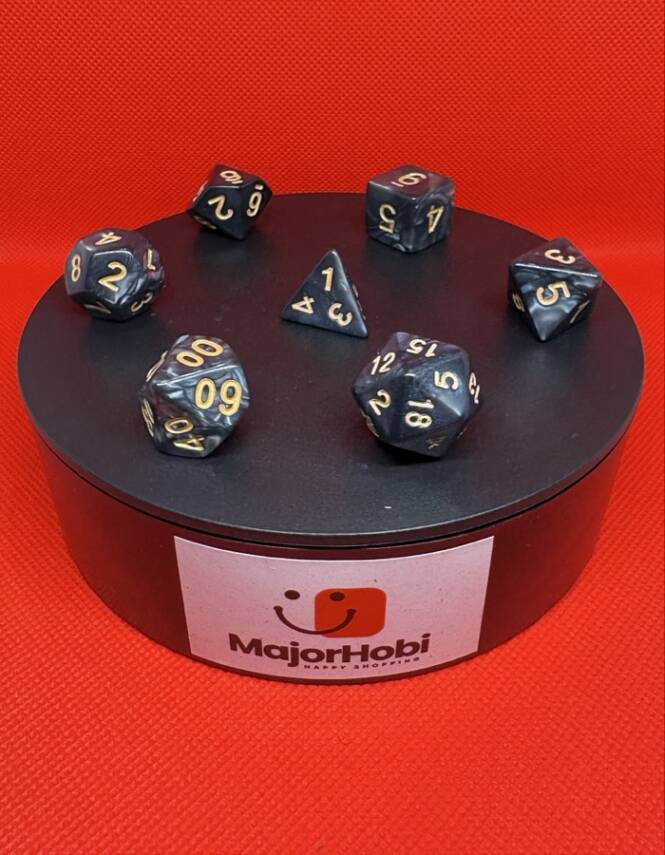 DND FRP 7’li Zar Seti – Sedefli Gri | Dungeons & Dragons Masaüstü RPG Oyun Zarı Seti - 4