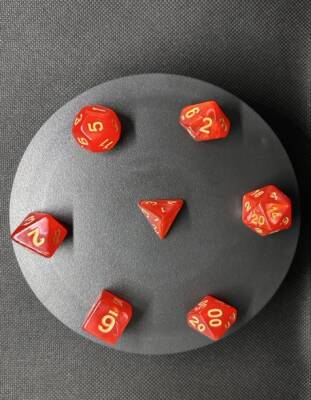 DND FRP 7’li Zar Seti – Sedefli Kırmızı | Dungeons & Dragons Masaüstü RPG Oyun Zarı Seti - 3
